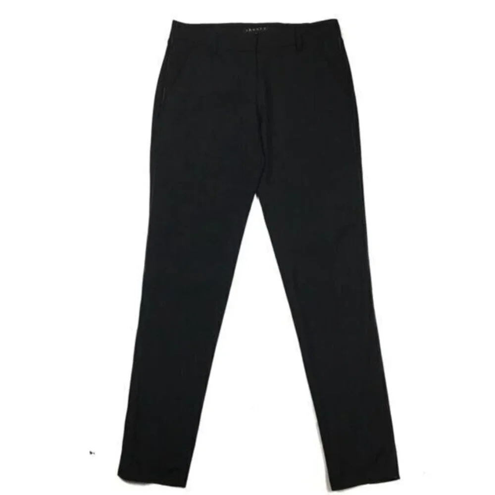 Theory Tassa Poet Wool Zipper Trim Slim Pant - Picture 1 of 8